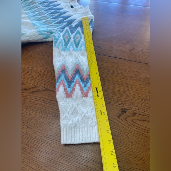 Talbots ZIG-ZAG FAIR ISLE CREWNECK PULLOVER LP - Picture 10 of 14